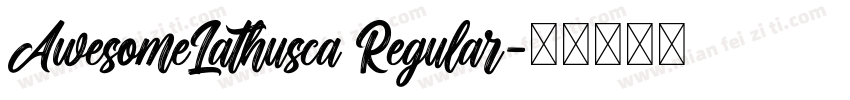 AwesomeLathusca Regular字体转换